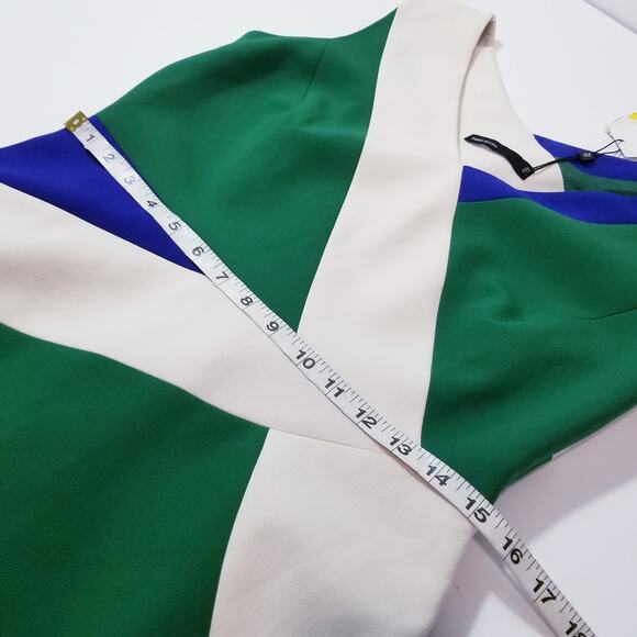 Karen Millen Color Block Sheath Dress New with FLAWS Stains - Picture 5 of 16